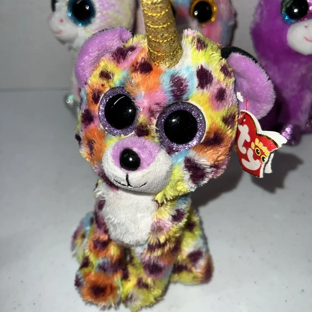 Ty Beanie Boos Unicorn Lot of 4 Giselle, Diamond, Rosette, & Fantasia Plush